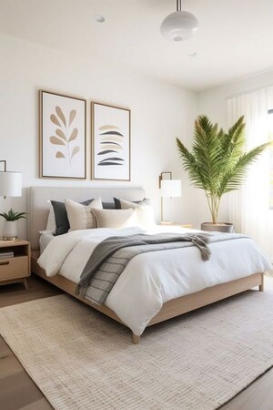Bedroom in 3 BHK Independent House at New Rajdhani Enclave – for Sale