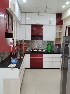 Kitchen in 2 BHK Builder Floor at Lucky The Palm Valley, Sector 1 Greater Noida – for Rent