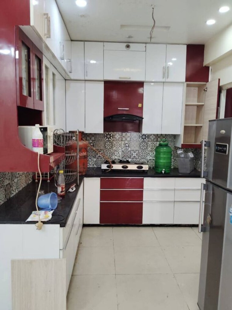 Kitchen, lucky-the-palm-valley 2 Bedroom 950 Sq.Ft. Builder Floor In Sector 1 Greater Noida Greater Noida 10510516