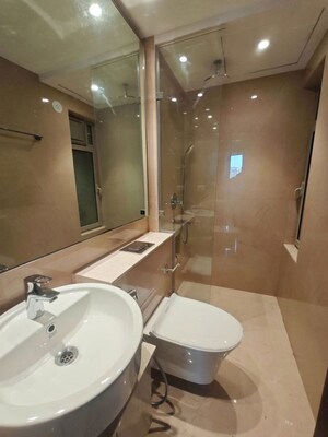 Bathroom in 1 BHK Apartment at Hiranandani Regent Hill, Powai – for Rent