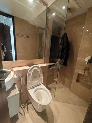 Bathroom in 1 BHK Apartment at Hiranandani Regent Hill, Powai – for Rent