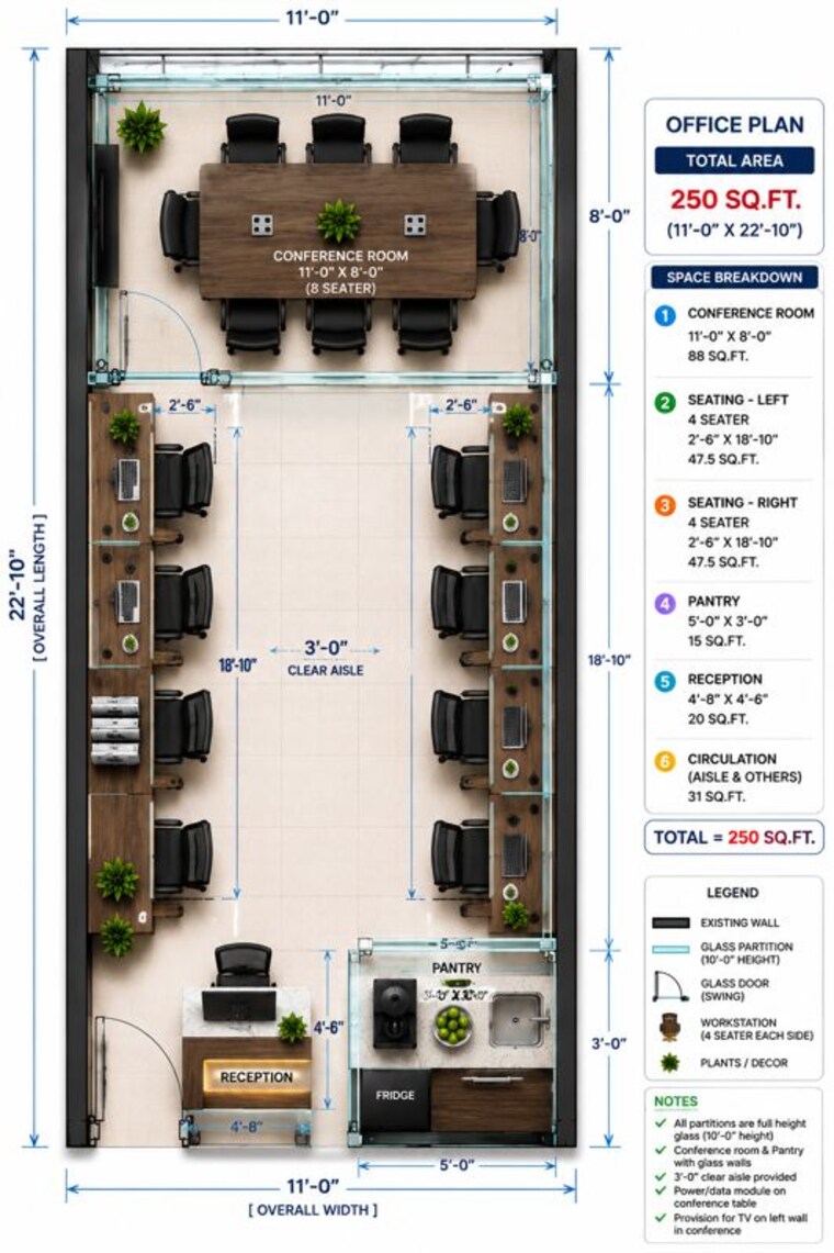Floor Plan, lodha-the-park Commercial Office Space 350 Sq.Ft. In Worli Mumbai 10510798