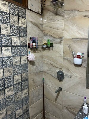 Bathroom in 1 BHK Builder Floor at Indrapuram – for Rent