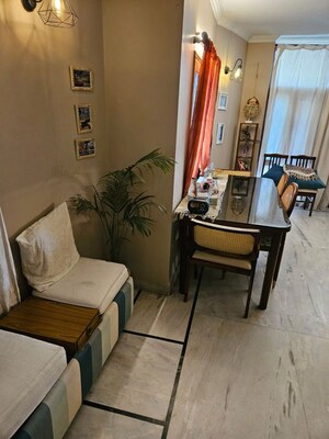 Living Room in 3 BHK Builder Floor at East Of Kailash – for Rent