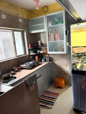 Kitchen in 1 RK Apartment at Gemstar Nestle Apartments, Malad West – for Rent