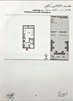 Master Plan in 1 RK Apartment at Godrej Royale Woods, Devanahalli – for Sale