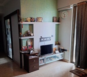 Living Room in 2 BHK Apartment at H Rishabraj Serenity Decks, Goregaon East – for Sale
