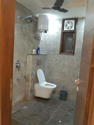 Bathroom in 3 BHK Builder Floor at Mehrauli – for Rent