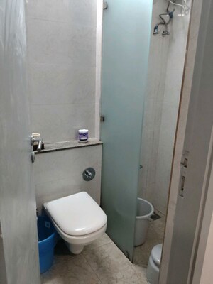 Bathroom in 1 BHK Apartment at Sheth Vasant Oasis, Andheri East – for Rent