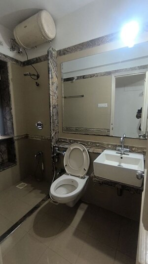 Bathroom in 2.5 BHK Apartment at Raheja Acropolis, Deonar – for Rent
