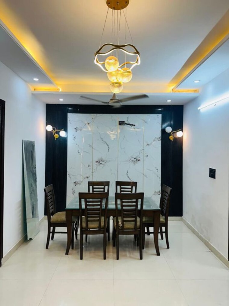 Dining area, guru-nanak-enclave 3 Bedroom 1050 Sq.Ft. Builder Floor In Dhakoli Zirakpur 10511803