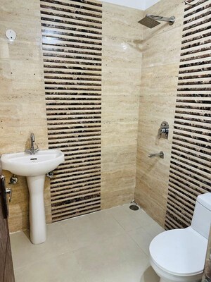 Bathroom in 3 BHK Builder Floor at Guru Nanak Enclave, Dhakoli – for Sale