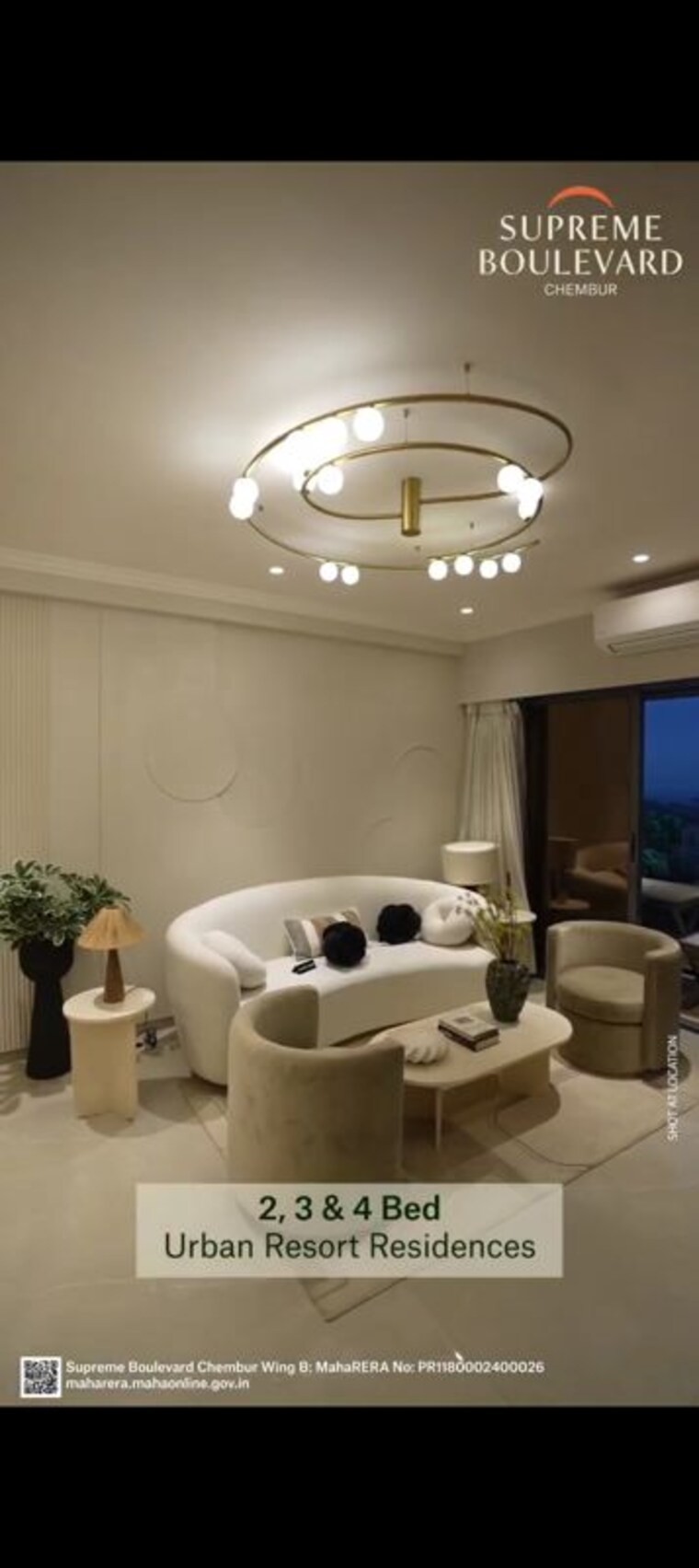 Living Room, supreme-boulevard 4 Bedroom 1962 Sq.Ft. Apartment In Chembur Mumbai 10511831