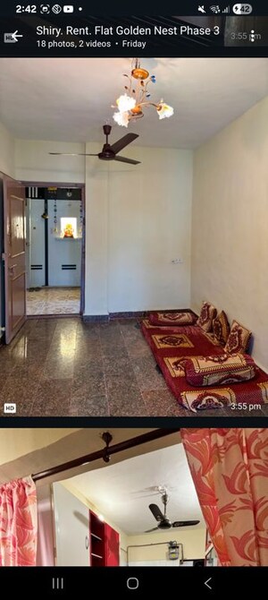 Living Room in 1 BHK Apartment at Sonam Mayuresh Chs, Mira Road – for Rent