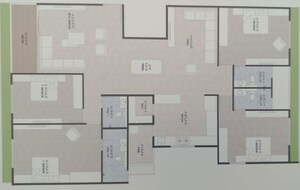 Floor Plan in 4 BHK Penthouse at Elenza Gradient, Shela – for Sale