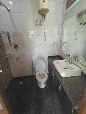 Bathroom in 3 BHK Builder Floor at Chittaranjan Park – for Rent