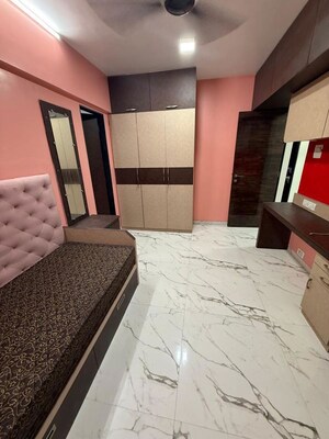 Bedroom in 3 BHK Apartment at Shree Sai Marble Heights, Dahisar East – for Rent