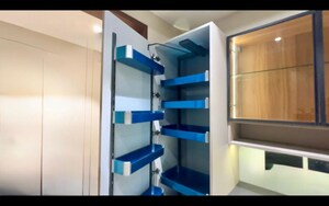 Staircase in 3 BHK Builder Floor at Sector 57 – for Rent