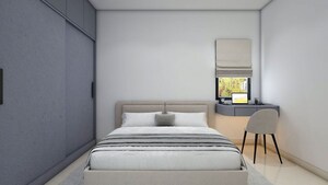 Bedroom in 3 BHK Apartment at Rajapushpa Imperia, Tellapur – for Rent
