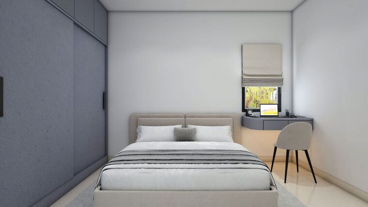 Bedroom, rajapushpa-imperia 3 Bedroom 1550 Sq.Ft. Apartment In Tellapur Hyderabad 10512168