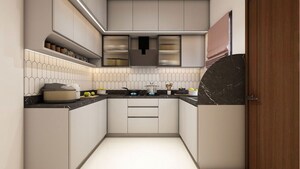 Kitchen in 3 BHK Apartment at Rajapushpa Imperia, Tellapur – for Rent