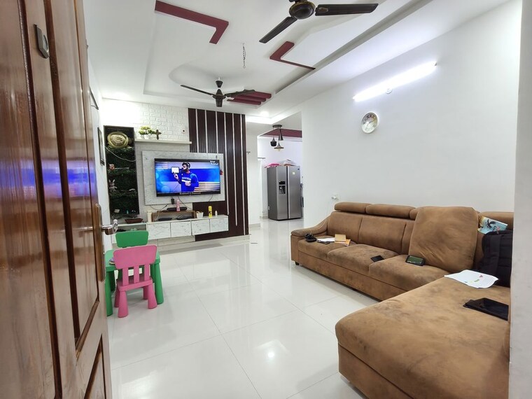 Living Room, amrutha-grand 2 Bedroom 1100 Sq.Ft. Apartment In Manikonda Hyderabad 10512178
