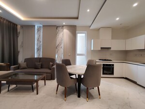 Team Area in 1 BHK Apartment at Bhartiya City Leela Residences, Thanisandra Main Road – for Rent