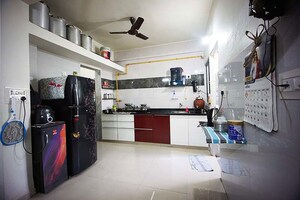 Kitchen in 3 BHK Apartment at Sargasan – for Sale