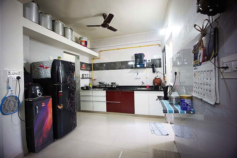Kitchen, sargasan 3 Bedroom 168 Sq.Yd. Apartment In Sargasan Gandhinagar 10512345