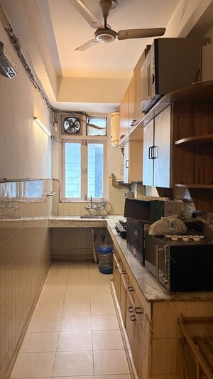 Kitchen in 2 BHK Builder Floor at Vasant Vihar – for Rent