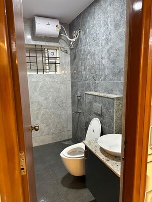 Bathroom in 2 BHK Apartment at Vasishtha Apartment, Rajiv Gandhi Nagar – for Rent