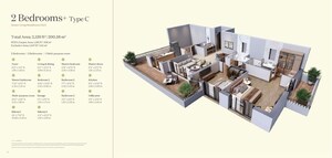 Floor Plan in 2 BHK Apartment at Max Estate 360, Sector 36a – for Sale