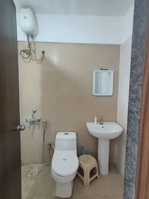Bathroom in 3 BHK Apartment at Adi Horizons, Wakad – for Rent