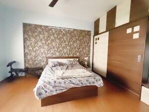 Bedroom in 3 BHK Apartment at Kolte Patil Margosa Heights, Mohammadwadi – for Rent