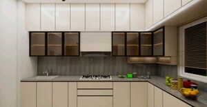 Kitchen in 4 BHK Apartment at SRR Sriram River View, Narsingi – for Rent