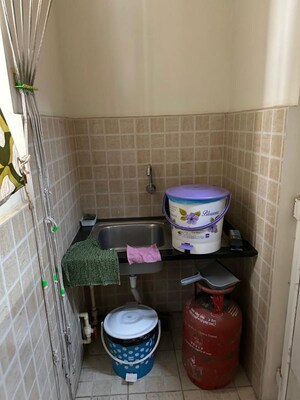 Bathroom in 3 BHK Apartment at Shriram Luxor, Hennur Road – for Rent