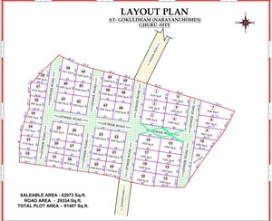  Plot – Map Location View at Uslapur - for Sale