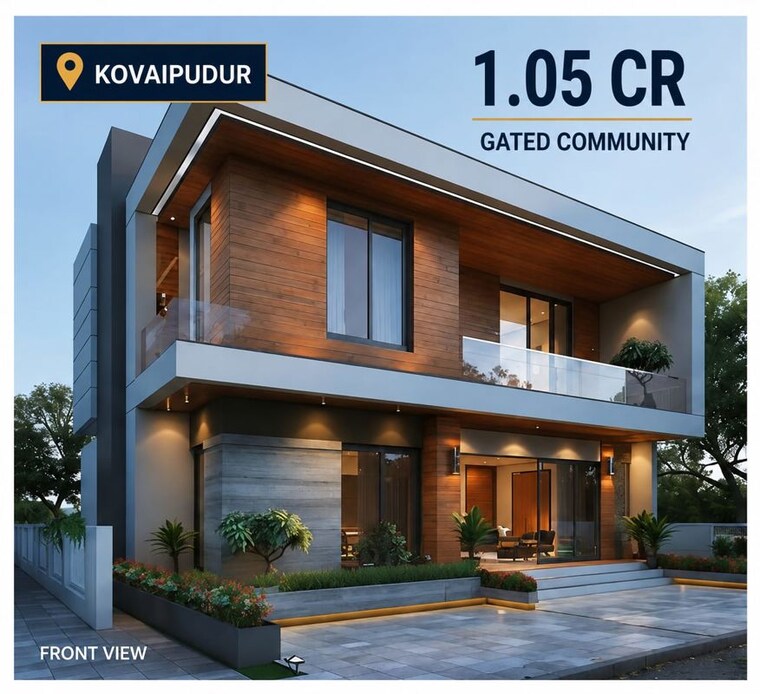 Exterior View, arivozi nagar 4 Bedroom 2500 Sq.Ft. Villa In Arivozi Nagar Coimbatore 10513063