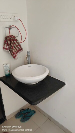 Bathroom in 1 BHK Apartment at Gandhi Bafna Ayaan, Wagholi – for Rent