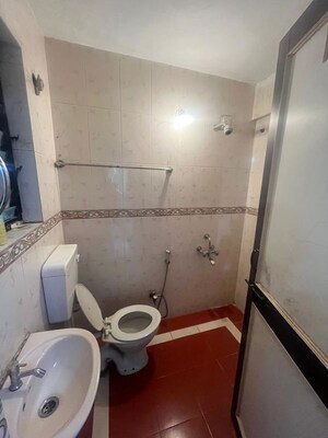Bathroom in 2 BHK Apartment at Dhanlaxmi Park, Kothrud – for Rent