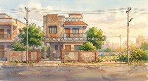  Independent House – Exterior View View at Karanj - for Sale