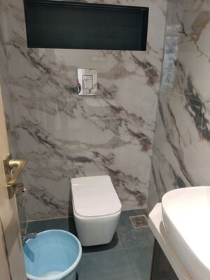 Bathroom in 2 BHK Apartment at Enpar Lotus 101 Worli Residences, Lower Parel – for Rent