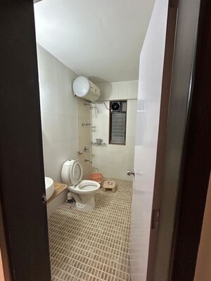Bathroom in 3 BHK Apartment at Goel Ganga Panama, Pimple Nilakh – for Rent