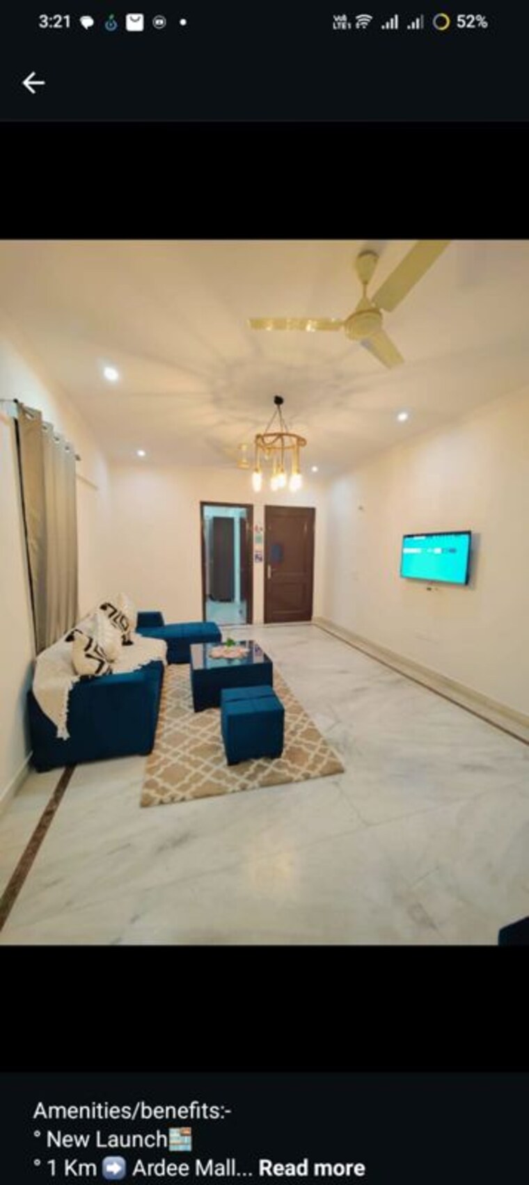 Living Room, dlf phase ii 3 Bedroom 200 Sq.Yd. Builder Floor In Dlf Phase ii Gurgaon 10513549