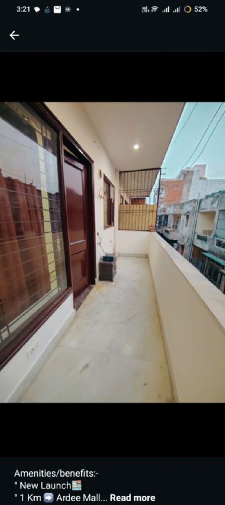 Balcony, dlf phase ii 3 Bedroom 200 Sq.Yd. Builder Floor In Dlf Phase ii Gurgaon 10513549
