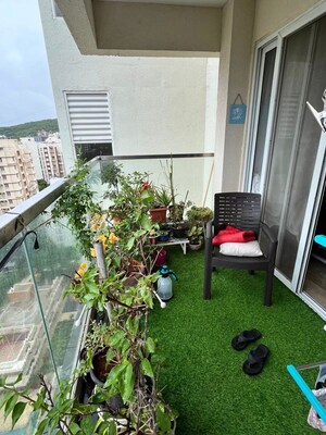 Balcony in 2 BHK Apartment at Kakkad La Vida, Balewadi – for Rent