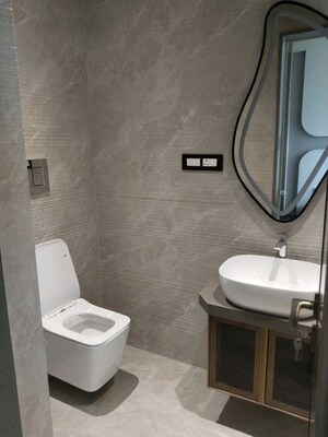 Bathroom in 2 BHK Apartment at Enpar Lotus 101 Worli Residences, Lower Parel – for Rent