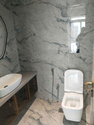 Bathroom in 2 BHK Apartment at Enpar Lotus 101 Worli Residences, Lower Parel – for Rent