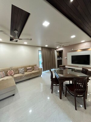 Living Room in 3 BHK Apartment at Zircon Ventures CHS Ltd, Viman Nagar – for Rent