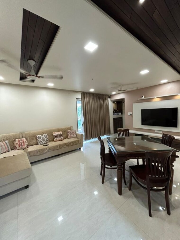 Living Room, zircon-ventures-chs-ltd 3 Bedroom 1500 Sq.Ft. Apartment In Viman Nagar Pune 10513677